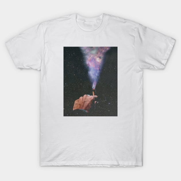 Nebula smoking T-Shirt by DreamCollage